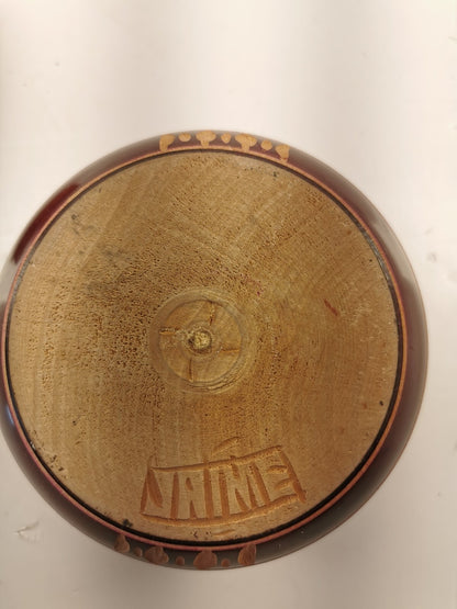 Elegant Vintage Floral Hand Carved Wooden Box With Lid/ Trinket Box