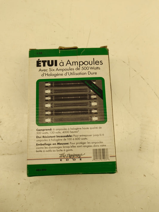 Bulb Buddy Storage Case for 6- 500 Watt 110-130v Halogen Bulb Hard Case