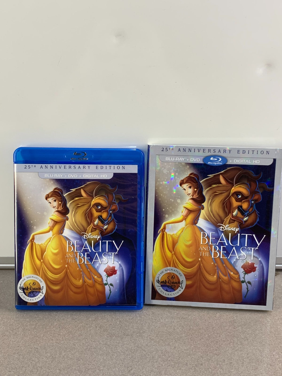 DISNEY BEAUTY AND THE BEAST 25TH ANNIVERSARY (BLU-RAY + DVD) W/ SLIPCOVER