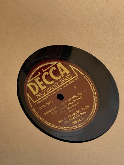 Beethoven violin sonatas vol. II set of vinyl