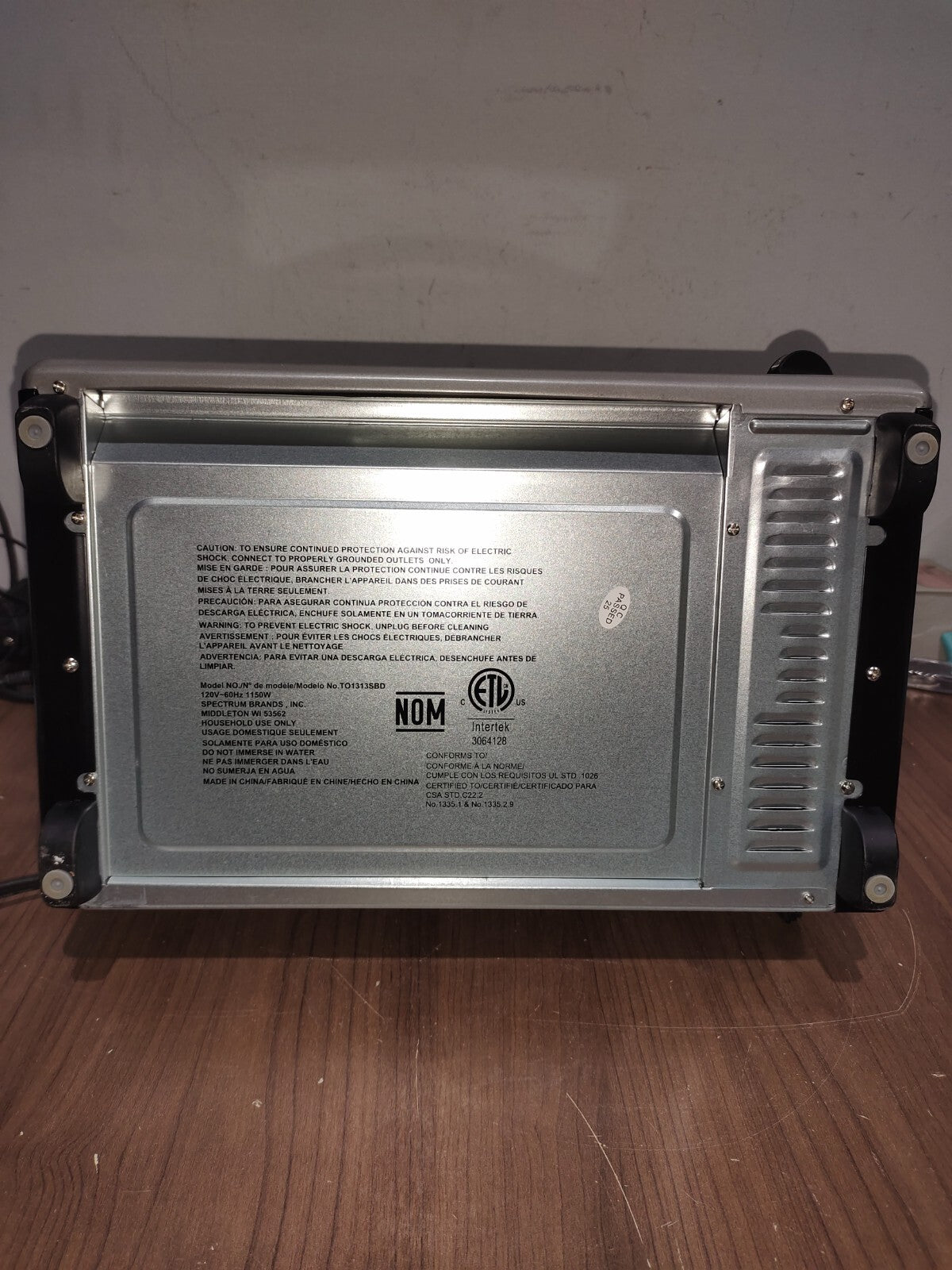 BLACK+DECKER TO1313SBD 4-Slice Toaster Oven - STAINLESS STEEL