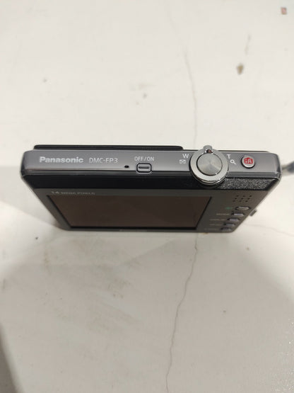Panasonic LUMIX DMC-FP3 14.1MP Digital Camera Black - Untested