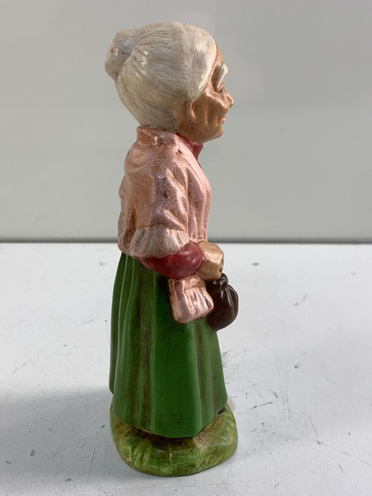Vintage Ceramic Hand-Painted Old/ Elderly Woman Figurines 1960's