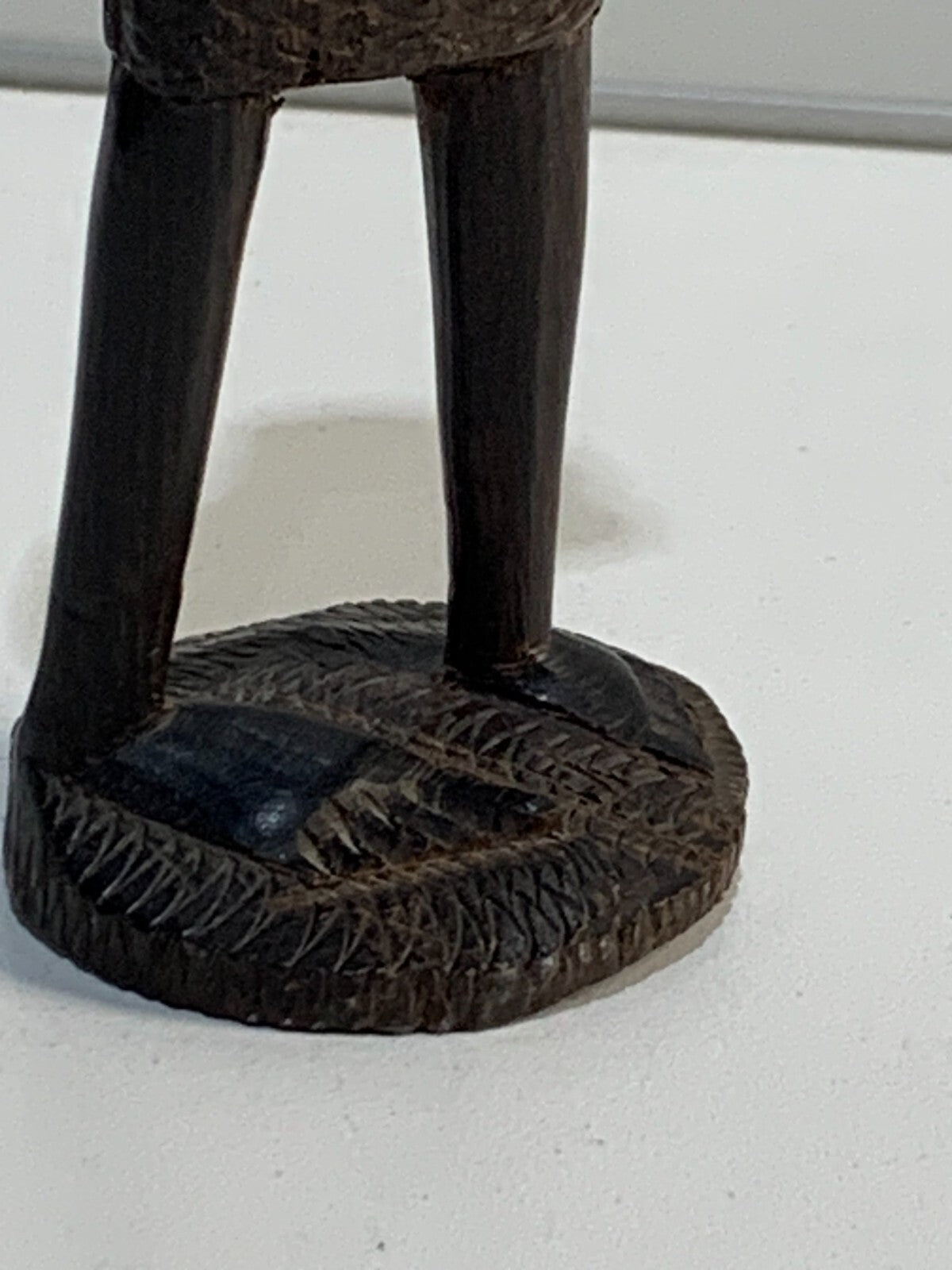 Vintage hand Carved African man figure