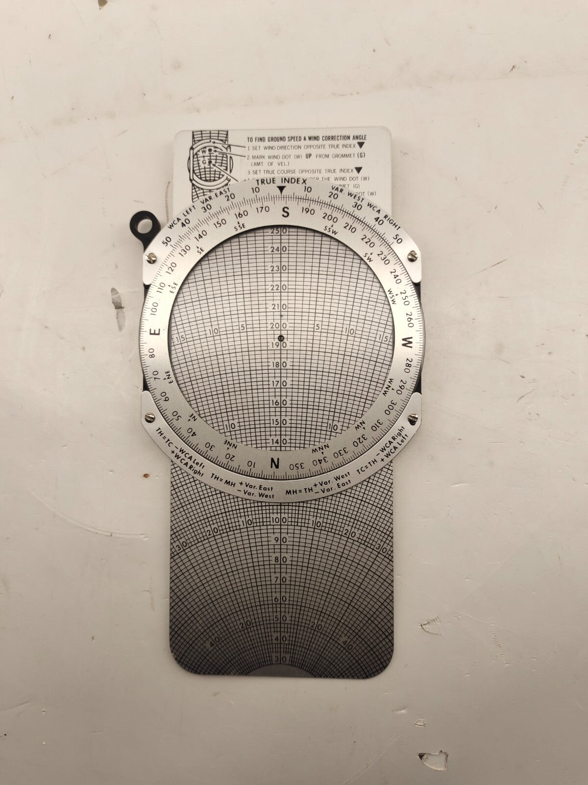 Vintage Dead Reckoning Computer Aviation Navigation