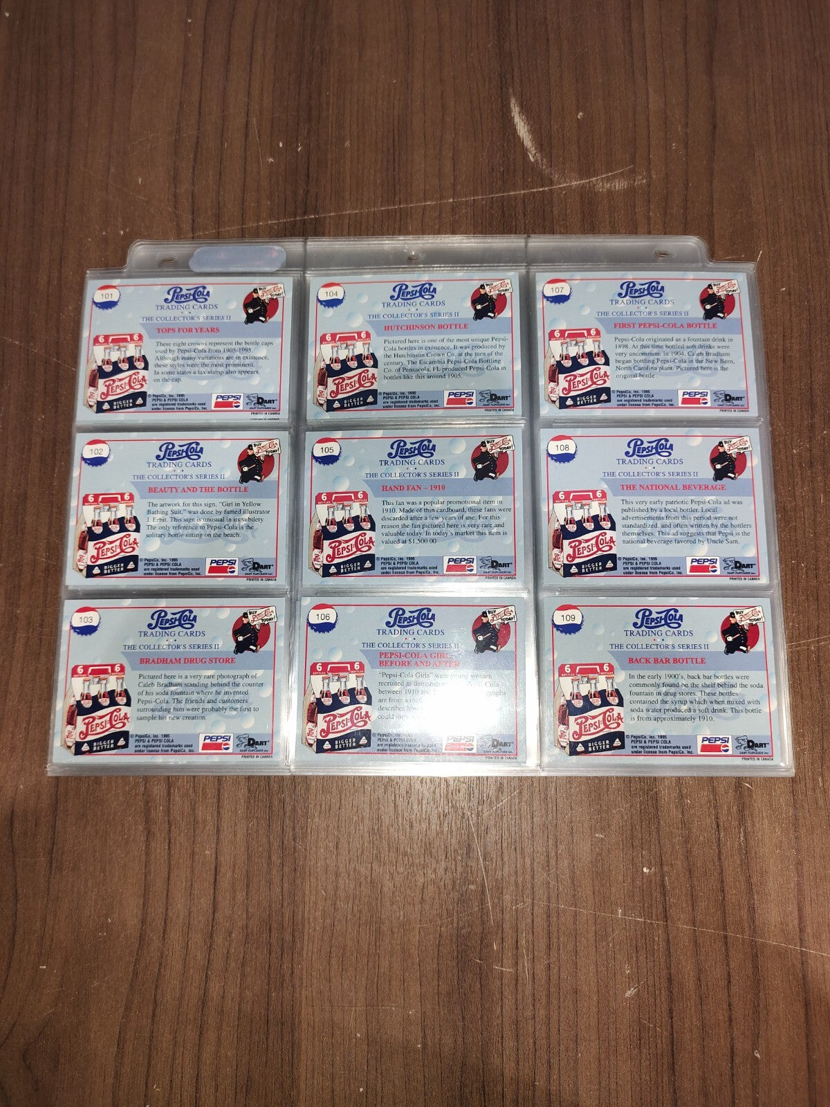 Vintage Collectible Pepsi-Cola Cards - Trading Cards Series 2 - #101-200 Cards