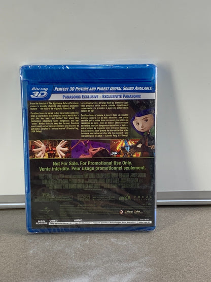 Coraline (3D Blu-ray, 2010) Henry Selick, Dakota Fanning, New & Sealed