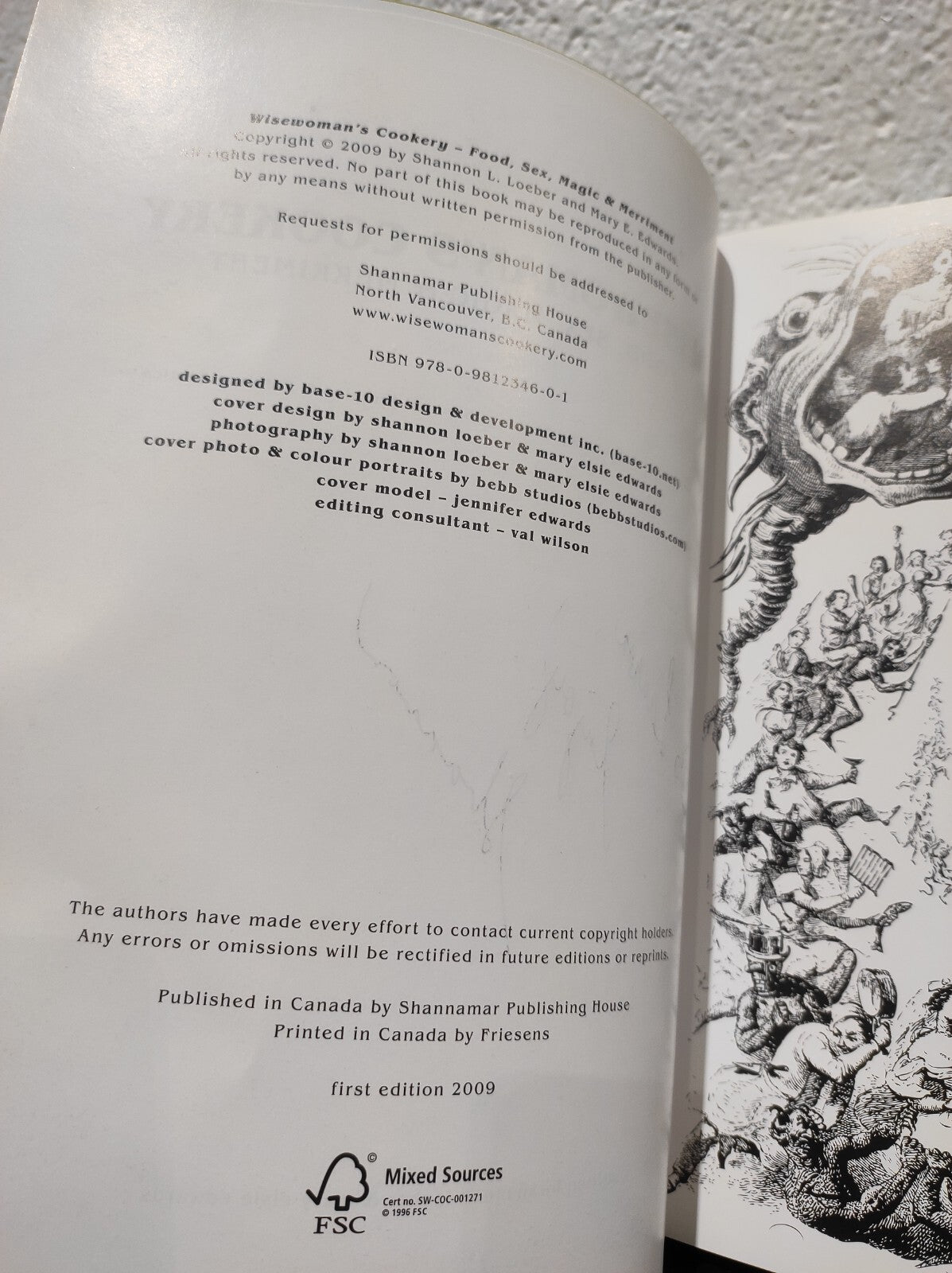Wisewoman's Cookery - Food, Sex & Merriment: Guide to Aphrodisiac Cooking SIGNED