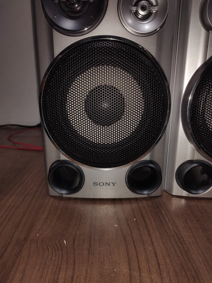 SONY model SS-CHPZ9 Bookshelf Stereo 3-Way Speakers - Silver