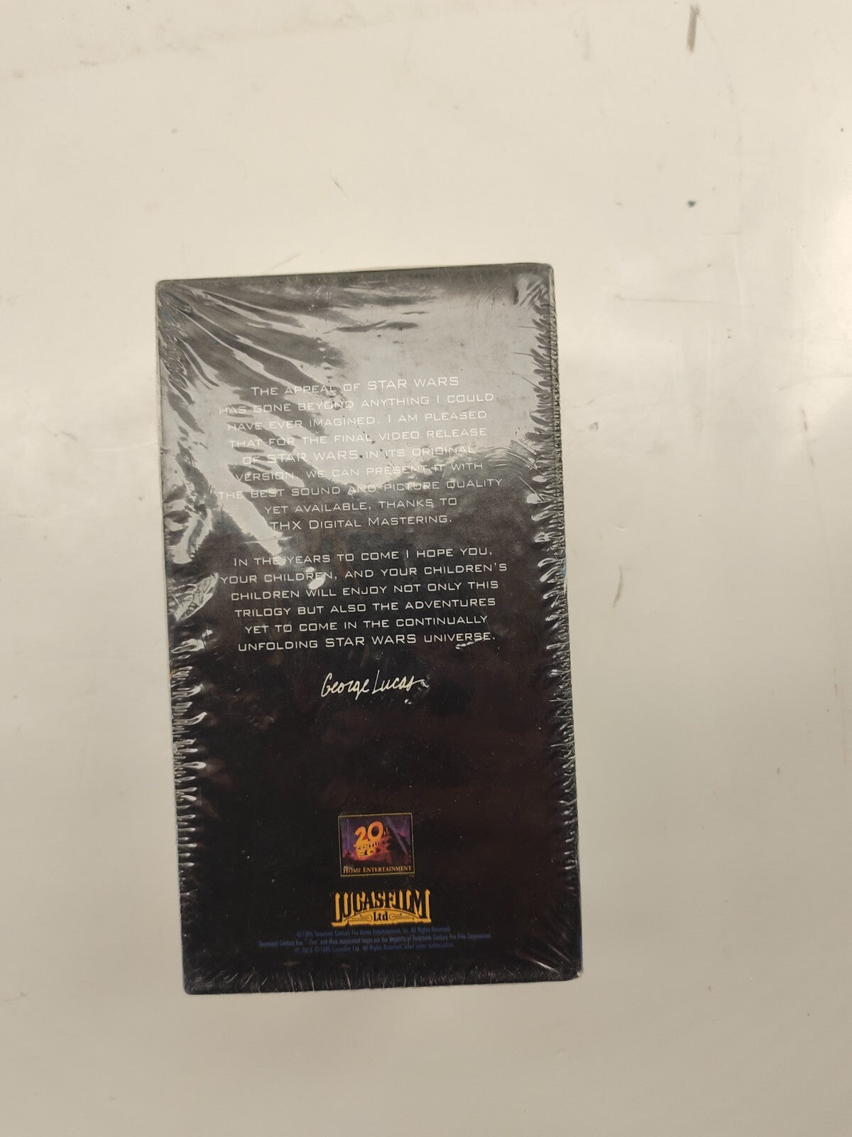 STAR WARS Original Trilogy VHS 3-Tape Boxed Set THX Gold Special Edition 1997