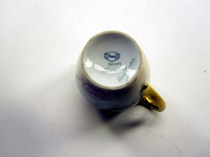 Vintage Cream Jug Thomas Bavaria Gold And White Flowers Art Deco