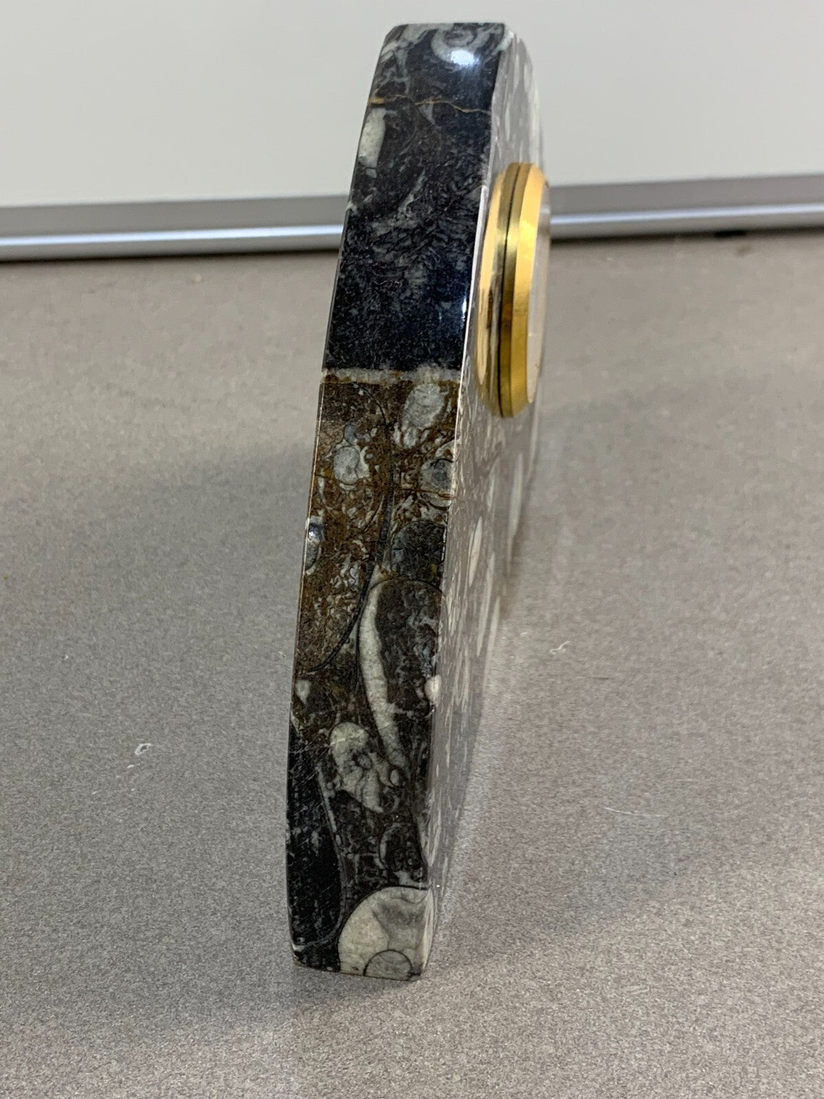 Vintage Marble Clock Quartz Shelf Clock