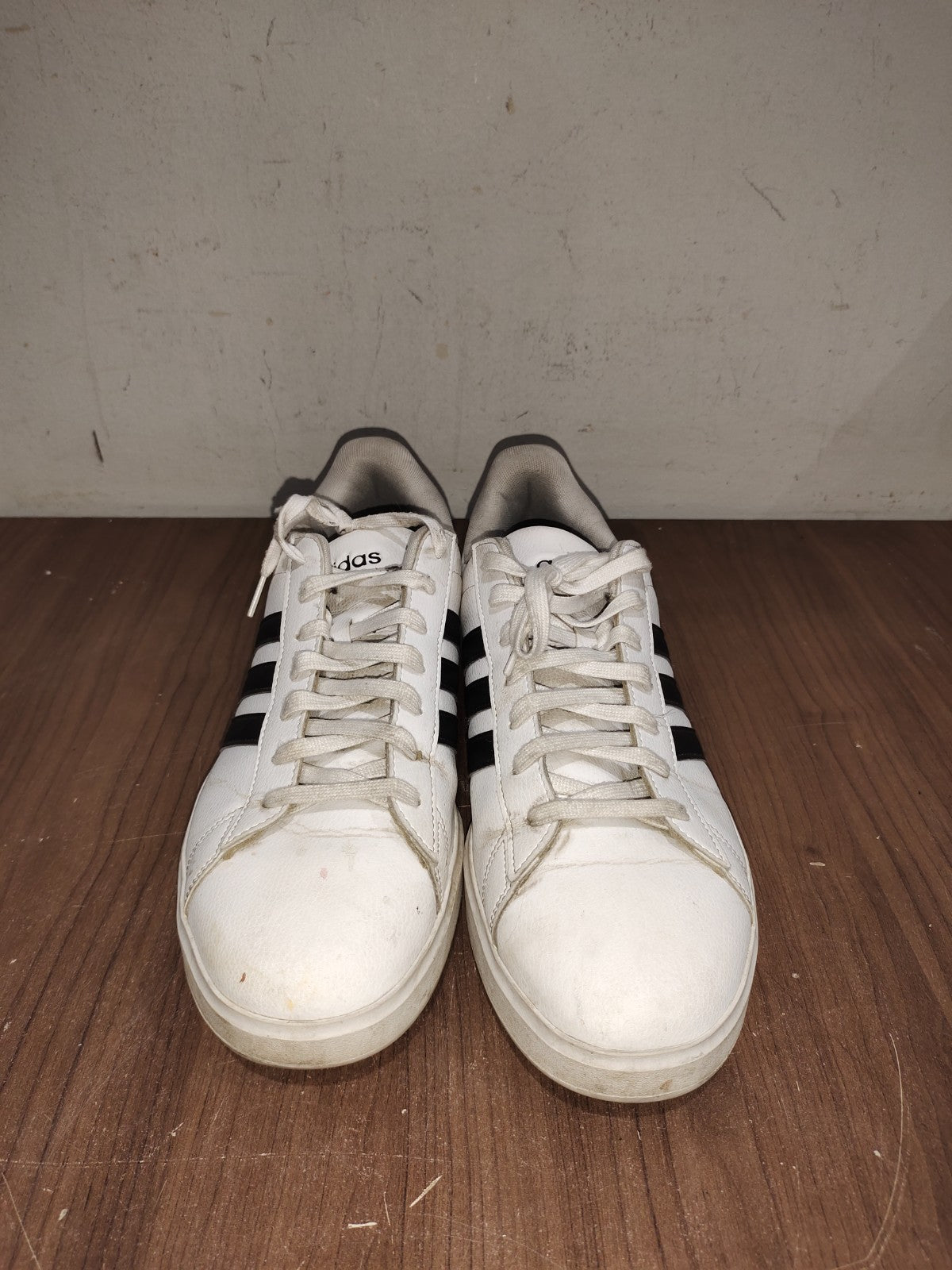 Adidas Neo Baseline Men's AGW9195 Tennis Shoes White Black - Size - 13(US)