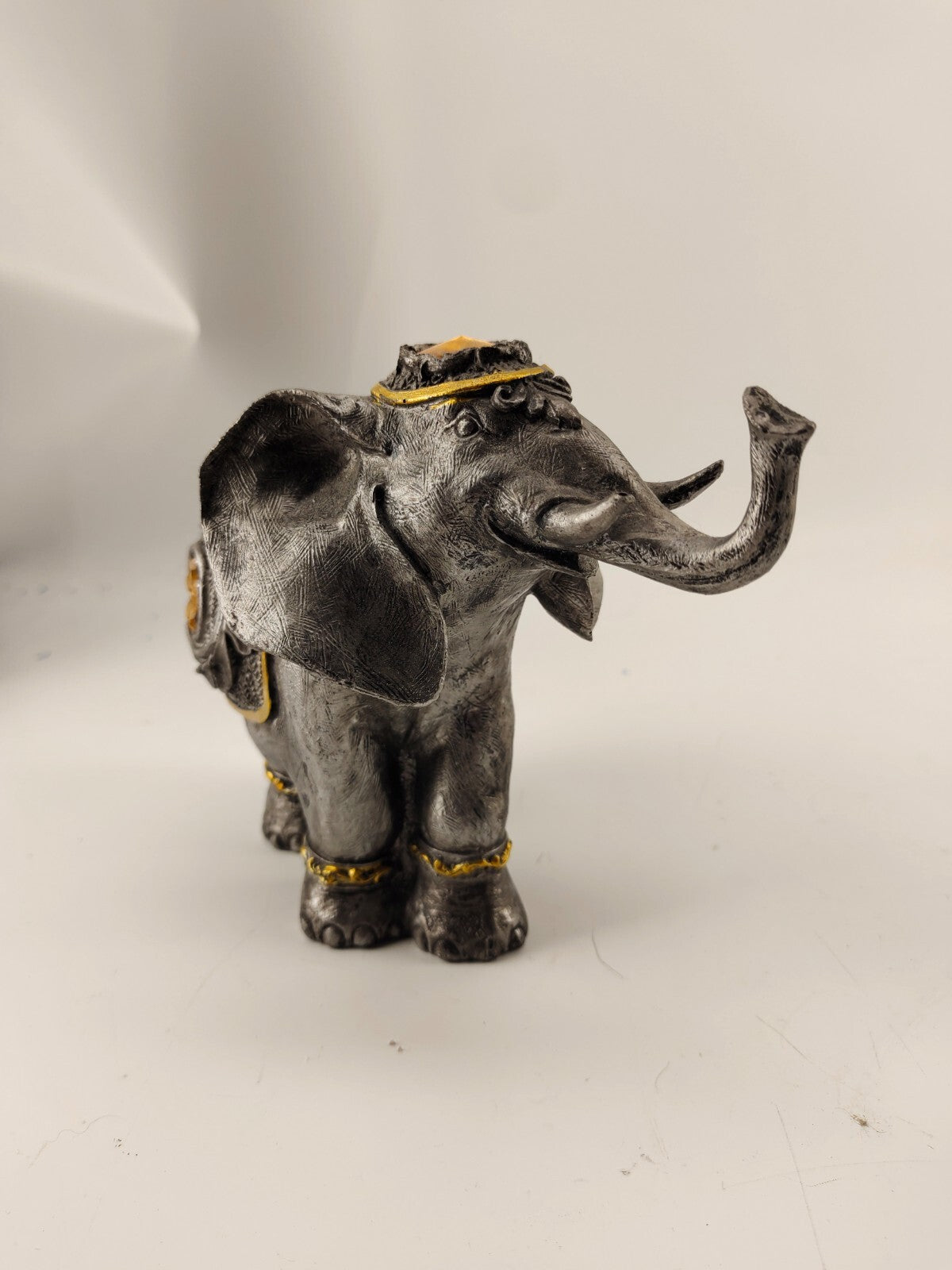 Grey Elephant Figurine - Porcelain