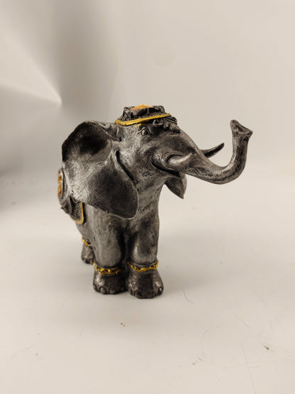 Grey Elephant Figurine - Porcelain