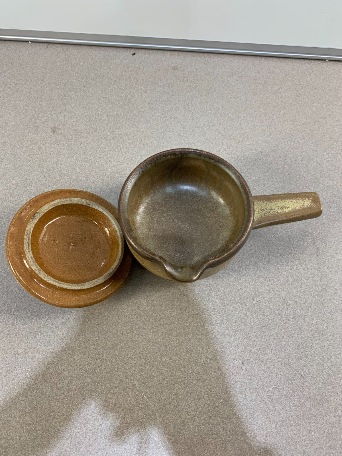 Denby Langley Stoneware Romany Brown Gravy Boat With Lid