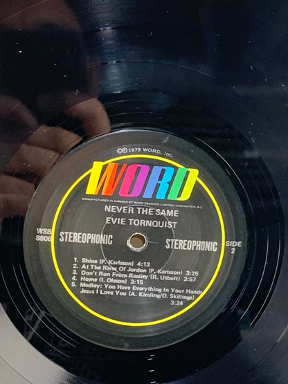 Evie - Never The Same (Vinyl LP, 1979, Word Records) - Gospel