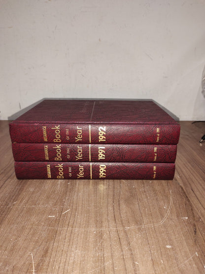 Encyclopedia Britannica Book Year - Set of 3 (1990-1991-1992)