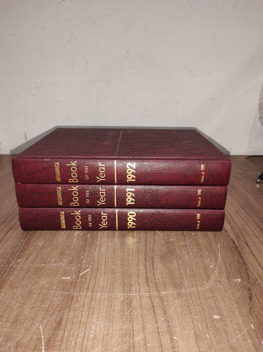 Encyclopedia Britannica Book Year - Set of 3 (1990-1991-1992)