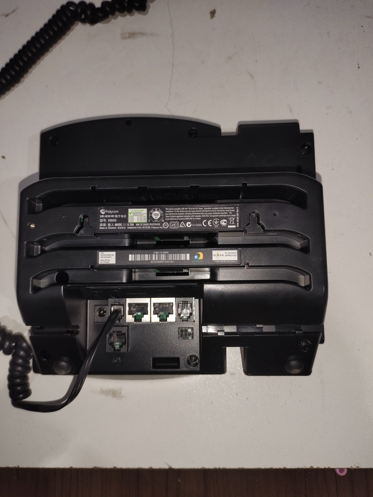 Polycom VVX 410 12-Line PoE IP Phone 2201-48400-001 - Set Of 2