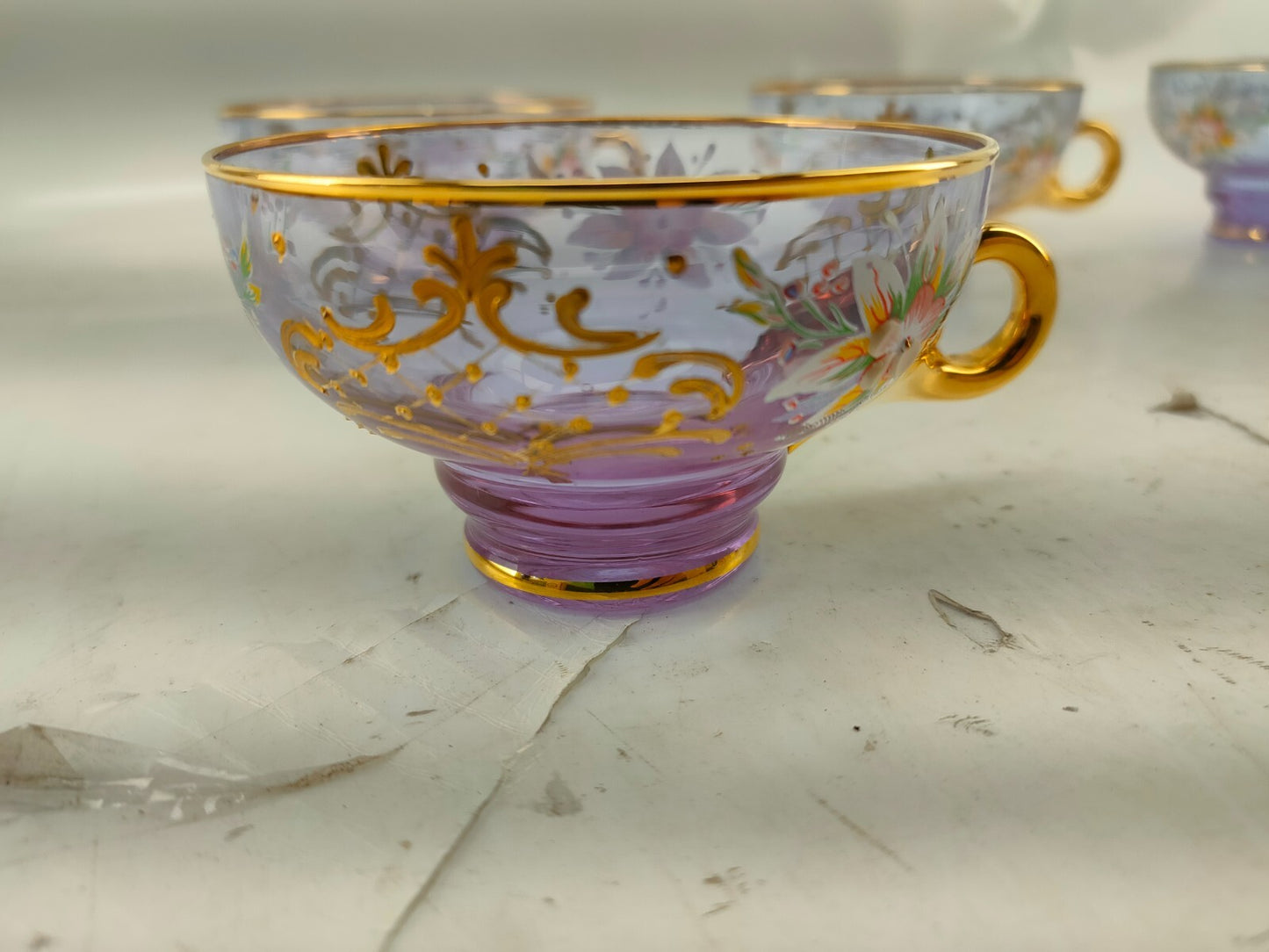 Vintage set of 5 Coffee Tea cup