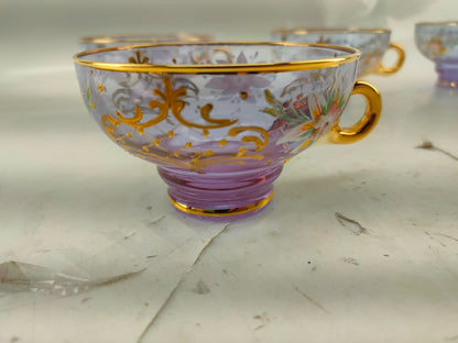Vintage set of 5 Coffee Tea cup