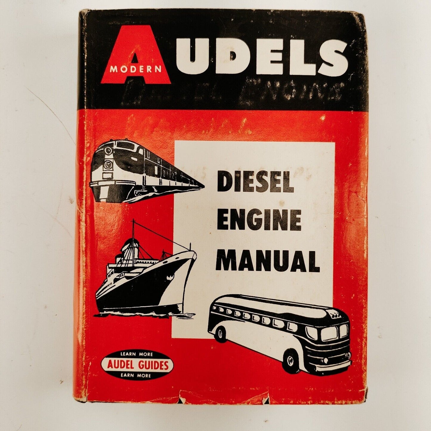 Audels Diesel Engine Manual Vintage 1958 Edition HC/DJ