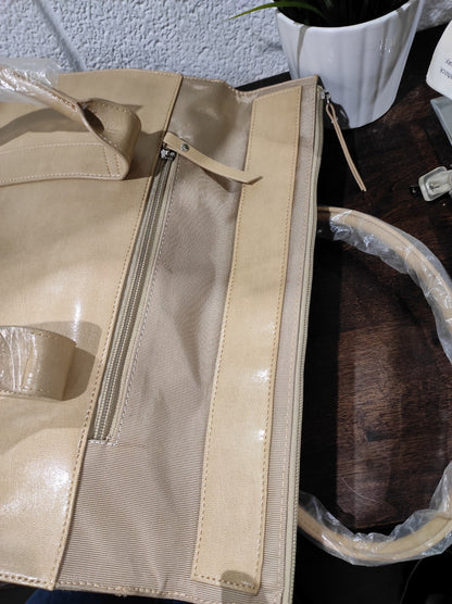 Baleno Collection Beige Tote Hand Bag