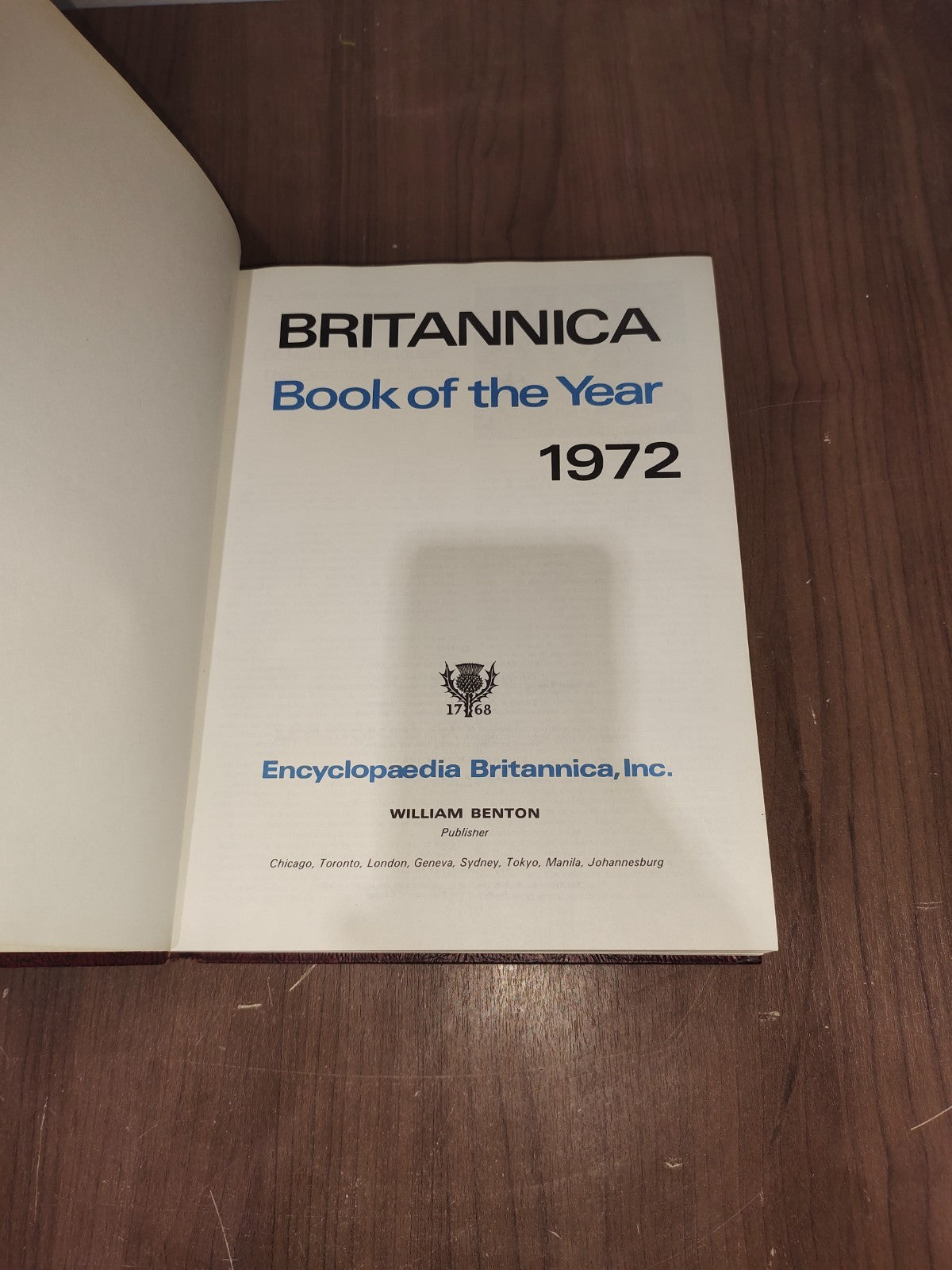 Encyclopedia Britannica Book Year - Set of 3 (1972-1973-1974)