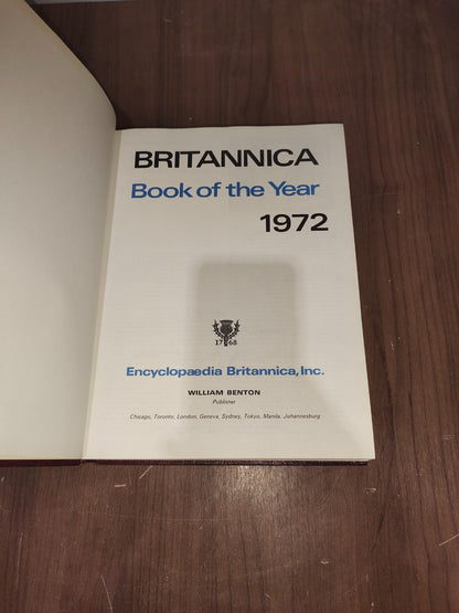 Encyclopedia Britannica Book Year - Set of 3 (1972-1973-1974)