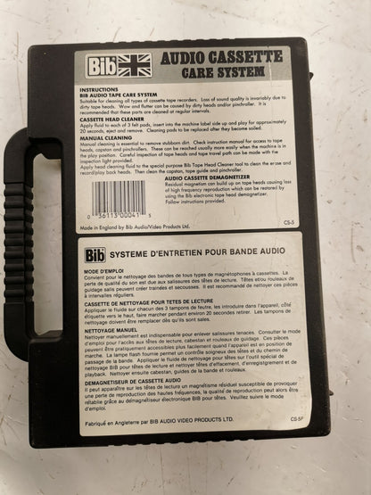 Bib Audio cassette care system