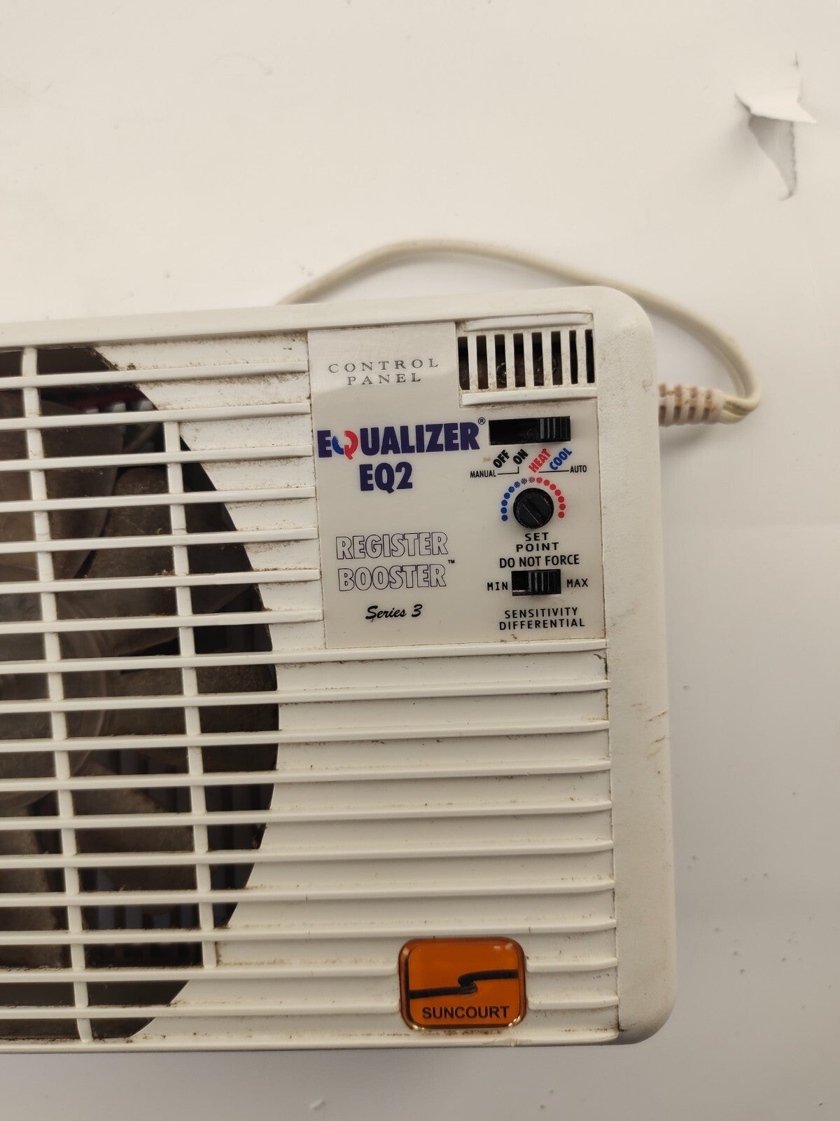 Suncourt Register Booster  Equalizer EQ2 Control Panel  Model HC300