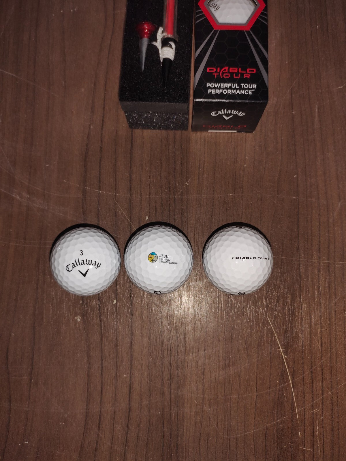 Callaway Diablo Tour Golf Balls - Six Balls and Other Equipments