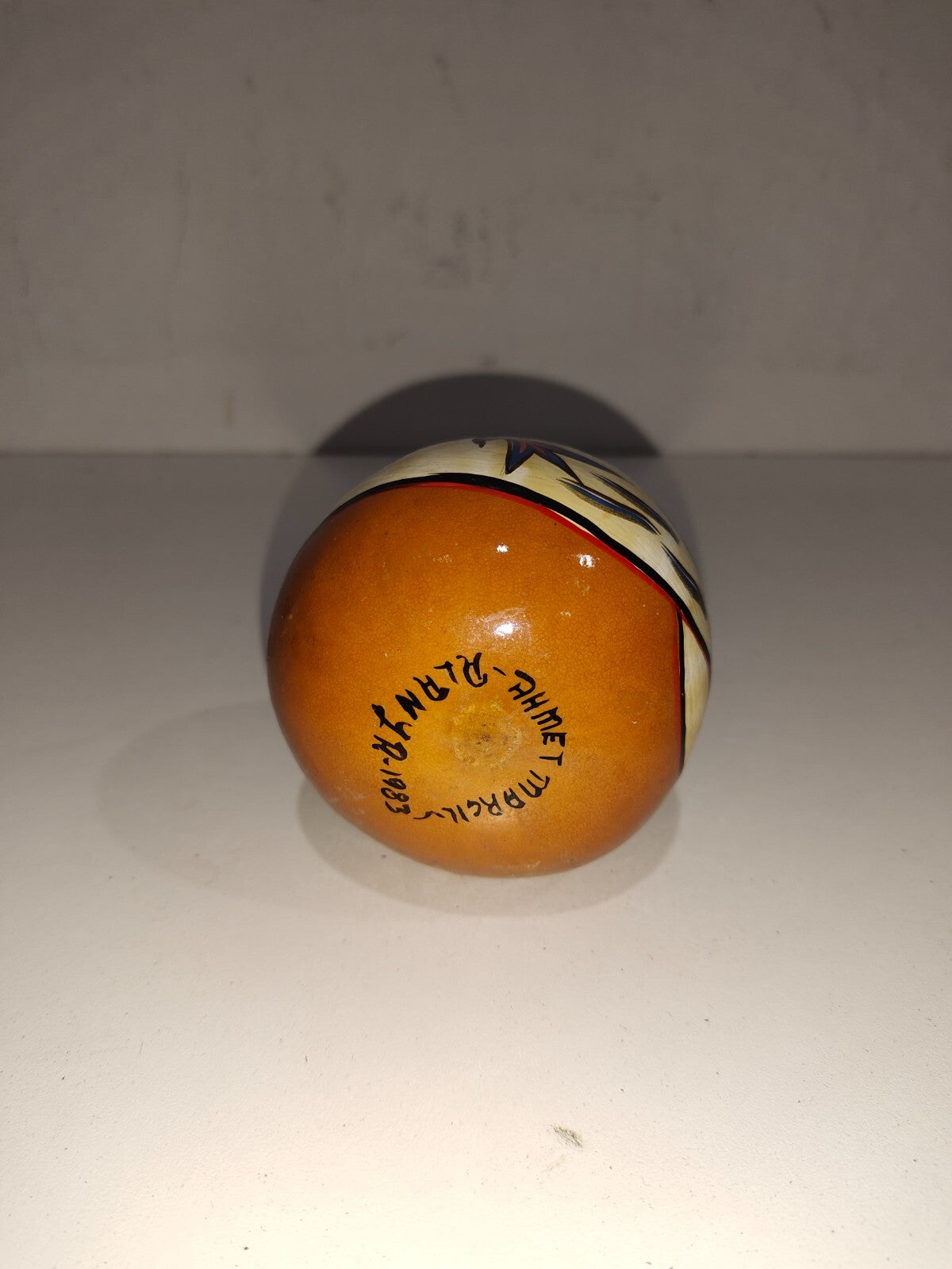 Vintage Wood Hand Painted Rattle Toy