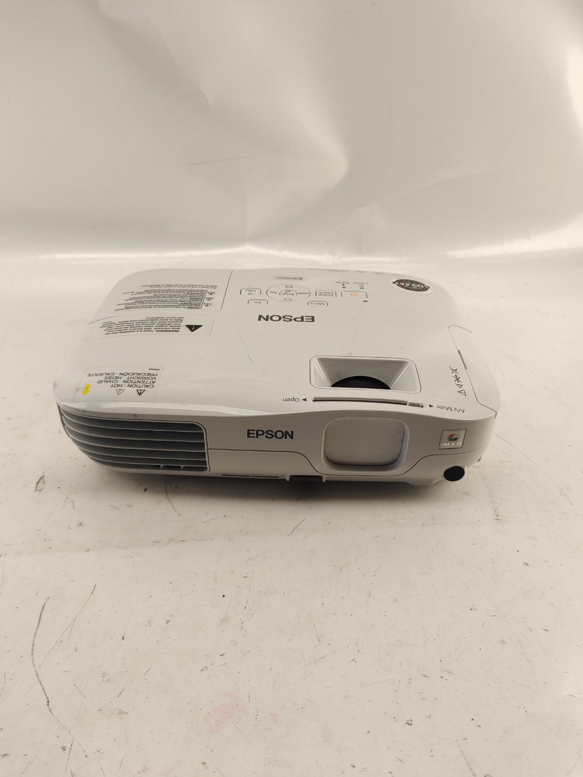 Epson LCD Projector Model H369A - Tint Yellow Bulb Needs Replacement