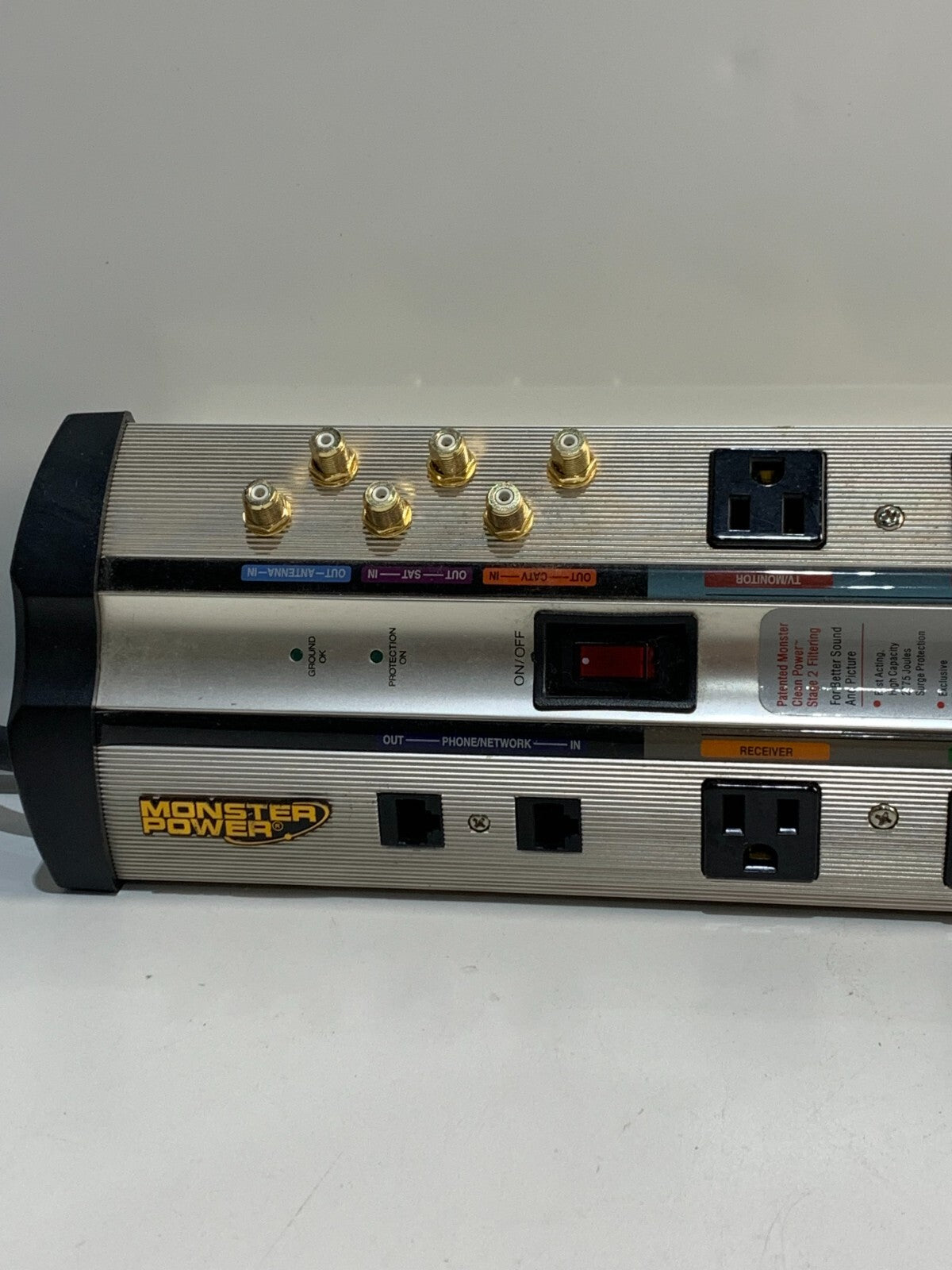 Monster Power Home Theater Power Center HTS 1000 MKII Surge Protector TESTED