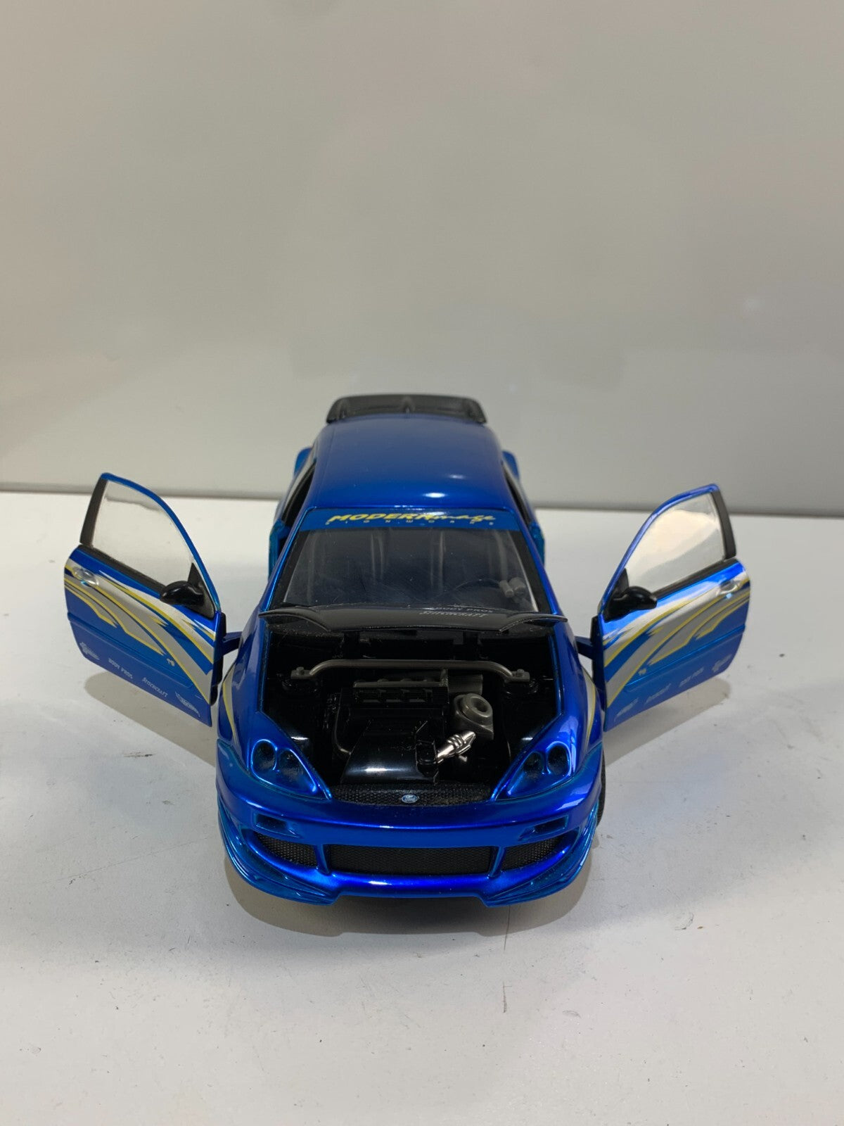 FORD FOCUS TUNER HOT WHEELS MODERN IMAGE BLUE 1:18 SCALE LOOSE DIE CAST RACING*