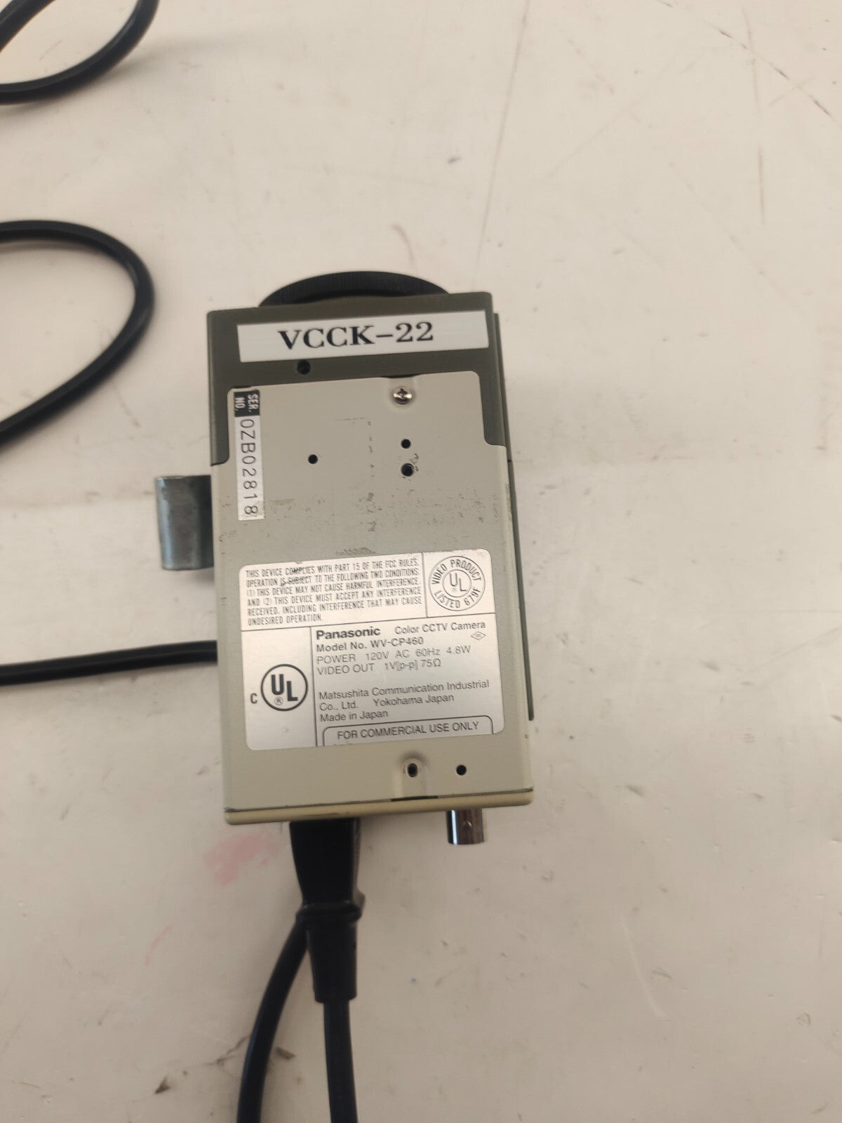 Panasonic Super Dynamic II Color Surveillance Camera WV-CP460 Series - Untested