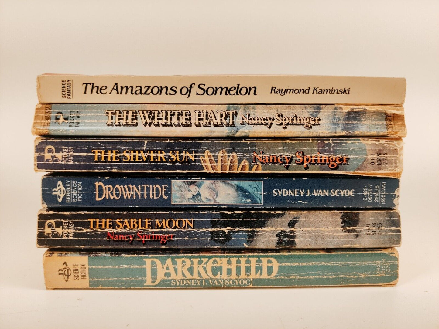 Lot of 6 PB Fantasy Books Vintage 1980s - Nancy Springer, Sydney Van Scyoc, etc.