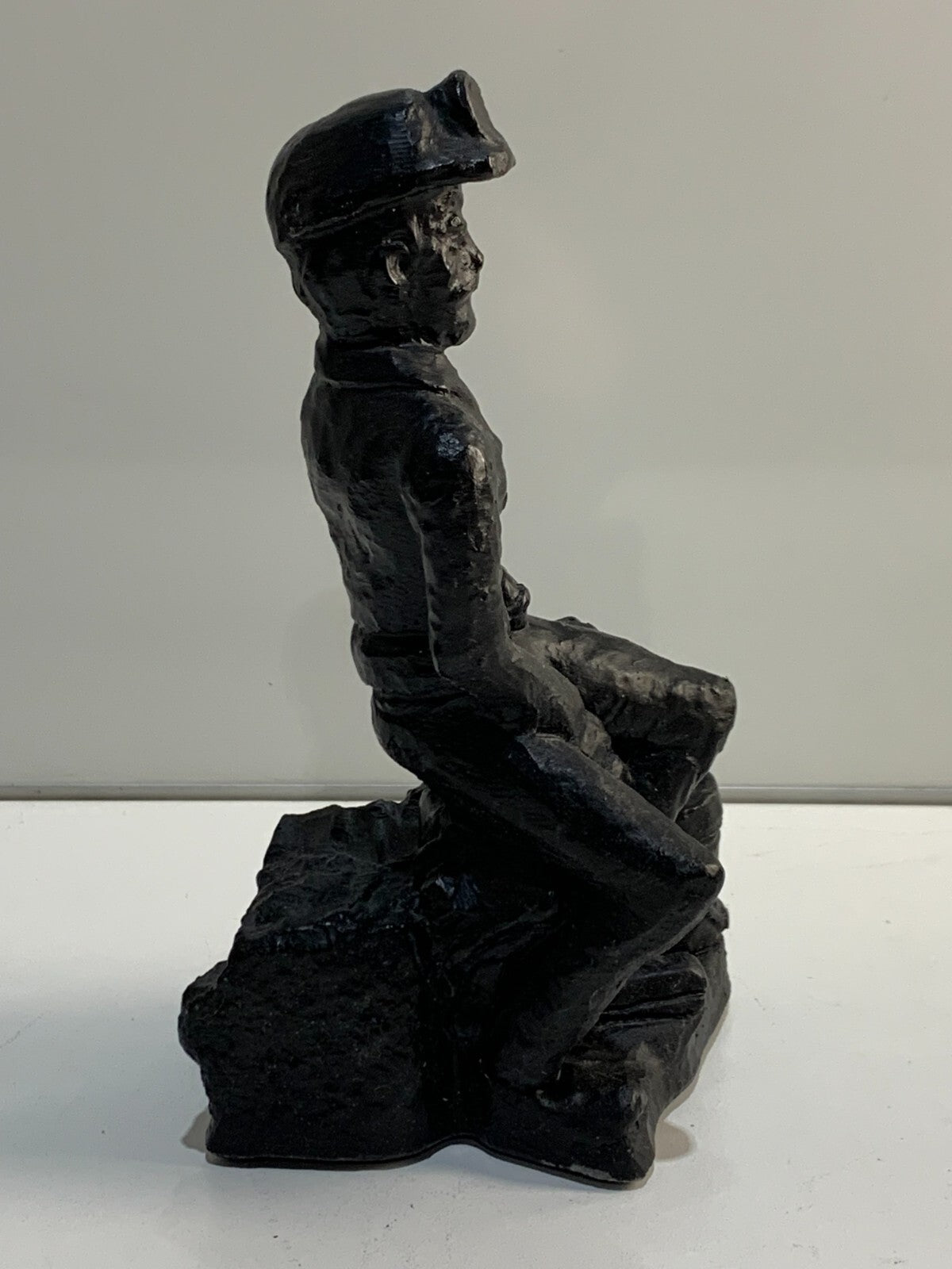 Coal miner figurine CRAFTED In WESTERN CANADA WITH CANADIAN COAL