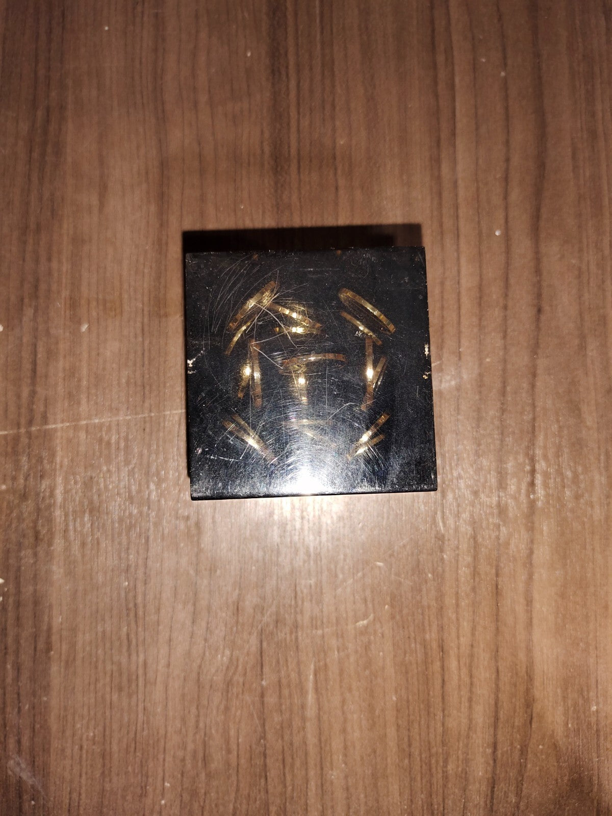 Vintage Acrylic Lucite Floating 1978 Pennies Penny Cube Square