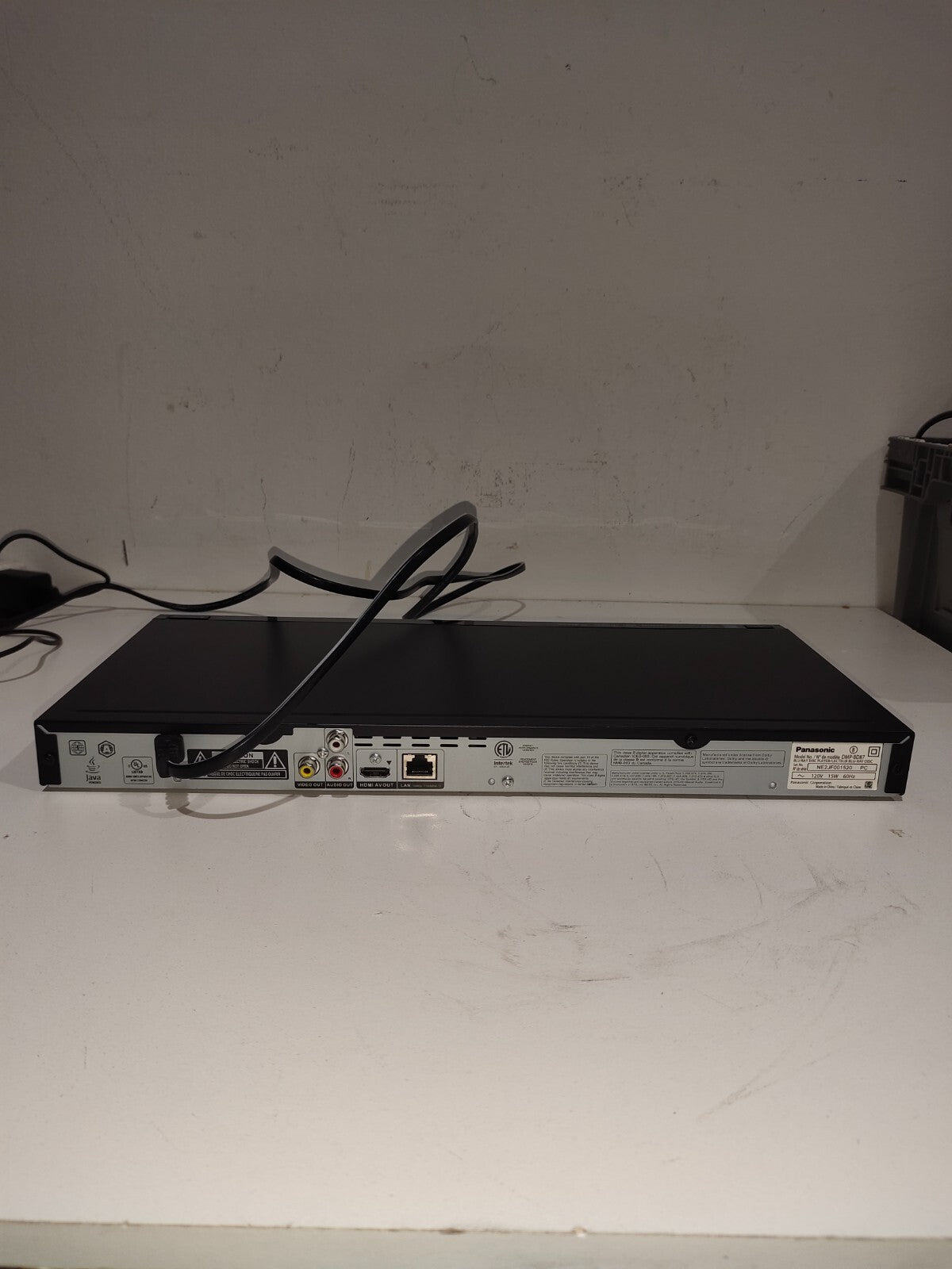 Panasonic Blu-Ray Player DMP-BD87 DVD CD Smart HDMI Ethernet Wifi