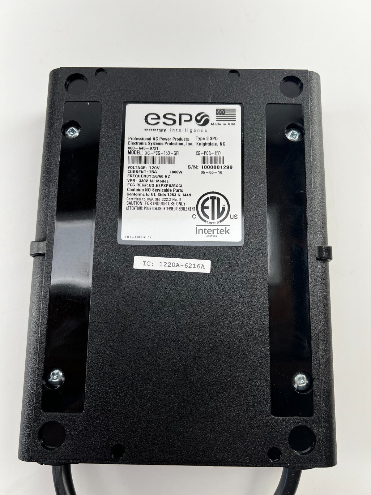 ESP XG-PCS-15D Surge protector