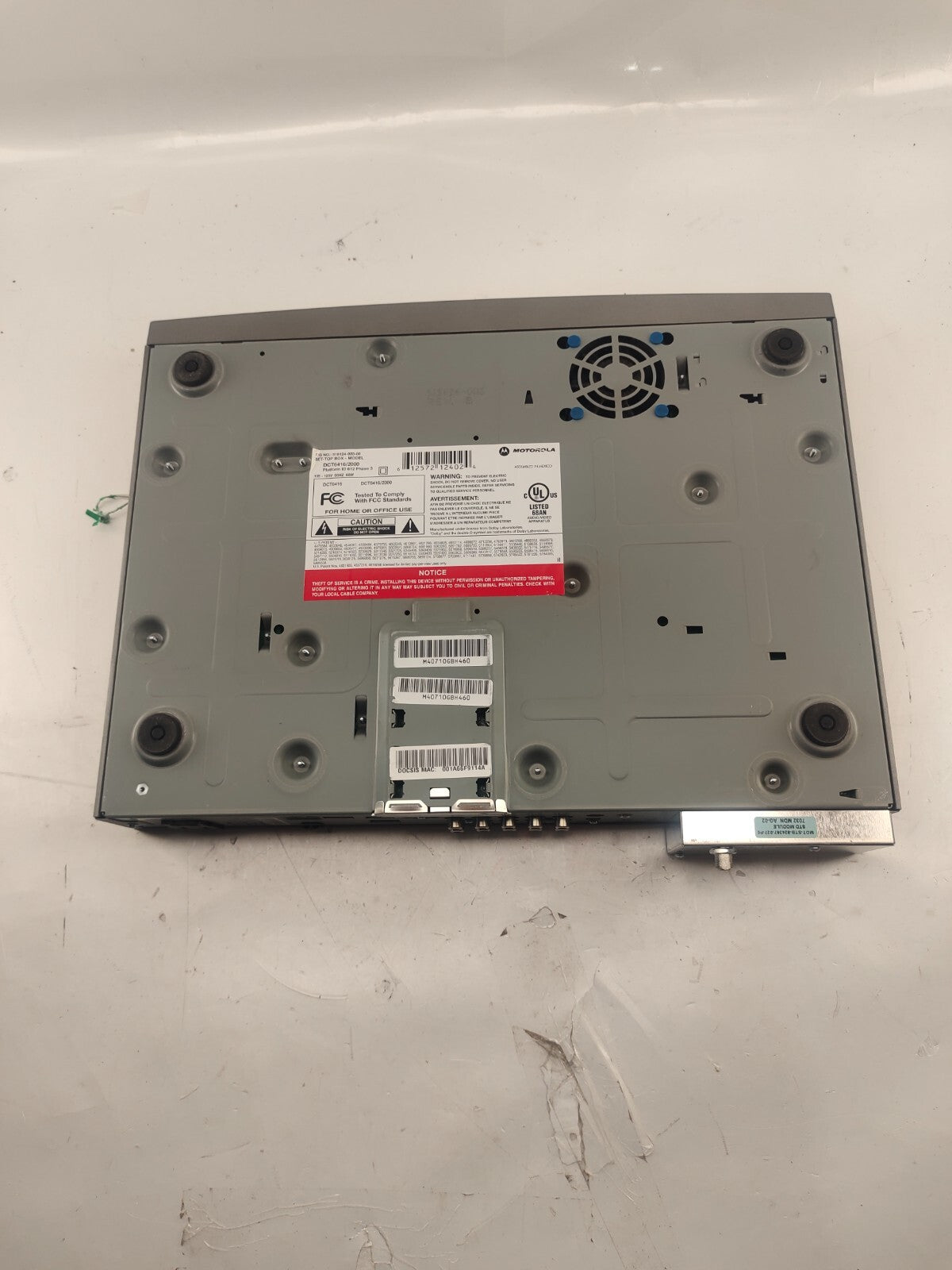Motorola CATV Silver Converter DCT6416
