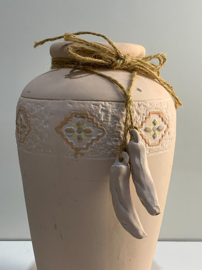 Cream Crackle Vase