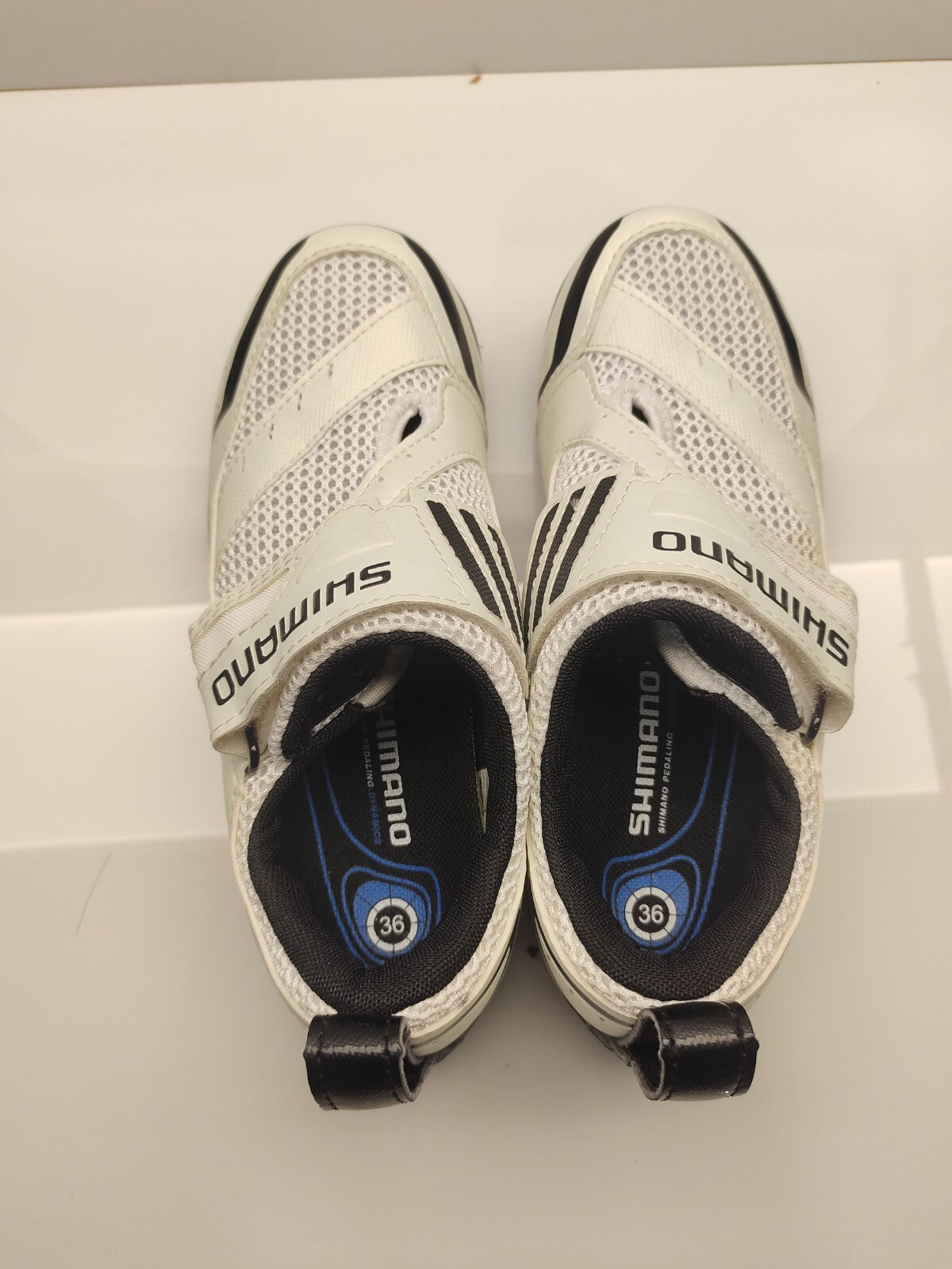 Shimano Cycling Shoes White Road Bike SH-TR32 Triathlon Bicycle SH56 Size 36 EU