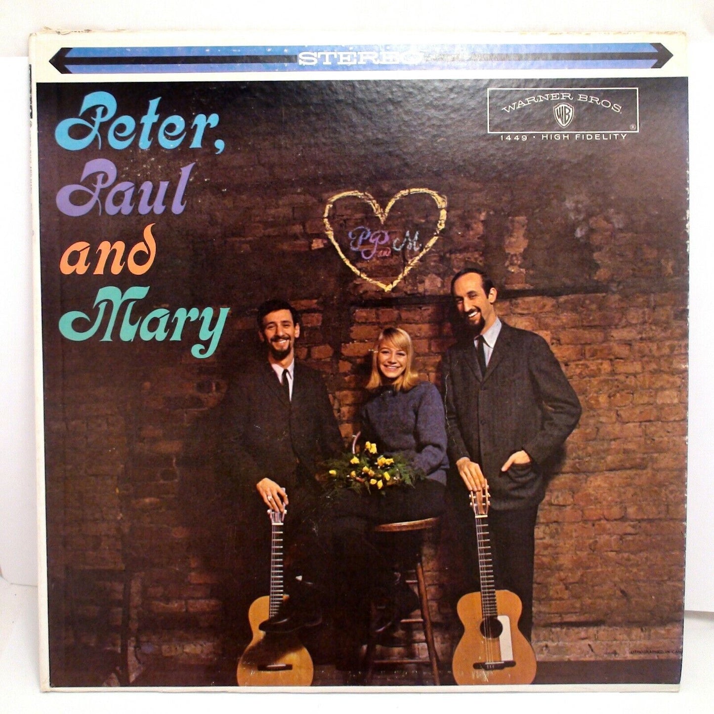 Timeless Folk Harmonies: Peter, Paul and Mary 'Warner Bros 1449' Vinyl Album Record LP