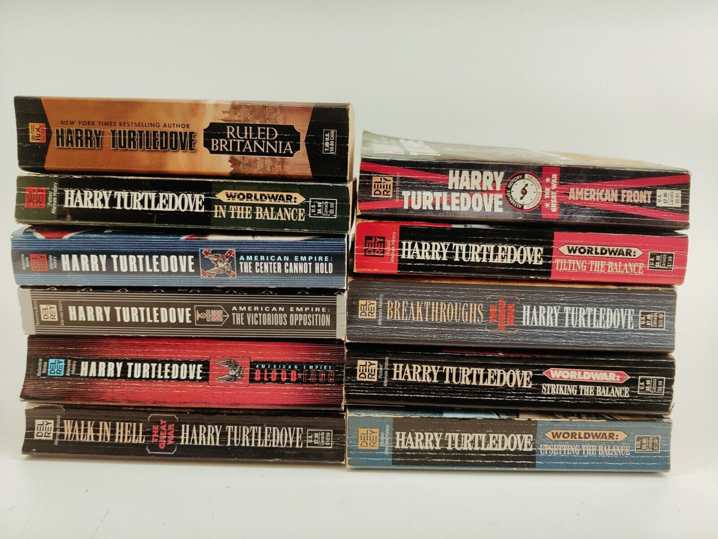 Harry Turtledove Lot of 11 PB Books World War Two Alternate History