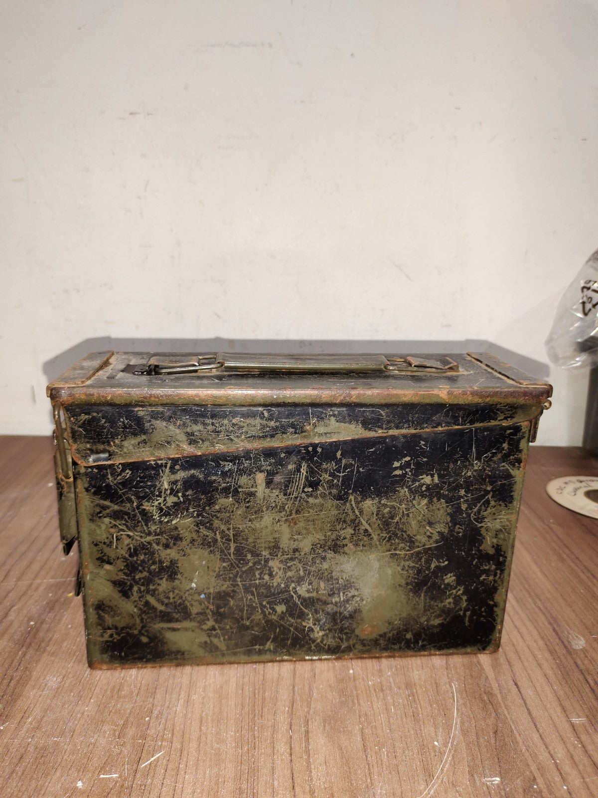 ARMY VINTAGE - AMMO BOX US MILITARY CARTRIDGES 7.62MM EMPTY METAL BOX