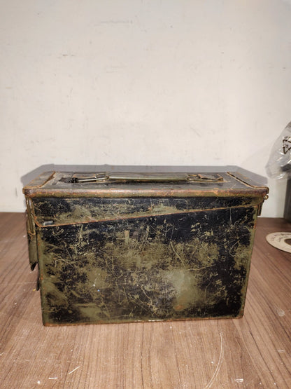 ARMY VINTAGE - AMMO BOX US MILITARY CARTRIDGES 7.62MM EMPTY METAL BOX